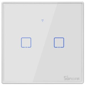 Intrerupator inteligent cu touch Sonoff T0 EU TX , WiFi, (2 canale) 6920075725513