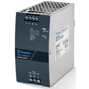 Sursa de alimentare modulara, Finder 78.X1.1.230.2412, 100-240VCA, 10A, 240W, 24VCC