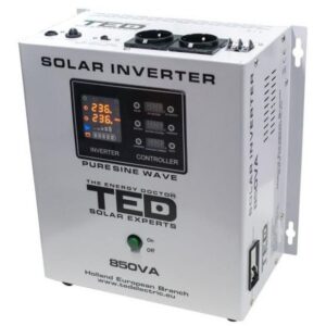 Invertor solar Off Grid TED de la 12V la 230V 850VA/500W unda sinusoidala pura TED000286