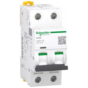 Siguranta automata Acti9 Ic60n 2P, 25A, curba C Schneider Schneider A9F74225