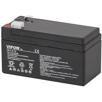 Acumulator Stationar AGM VRLA 12V 1.3AH Negru