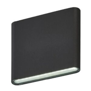 Aplica Exterior Techstar® LED Light C30, Putere 6W, A+, Rezistenta la Apa si Praf, Alb Cald, 3000K, Aluminiu, Negru