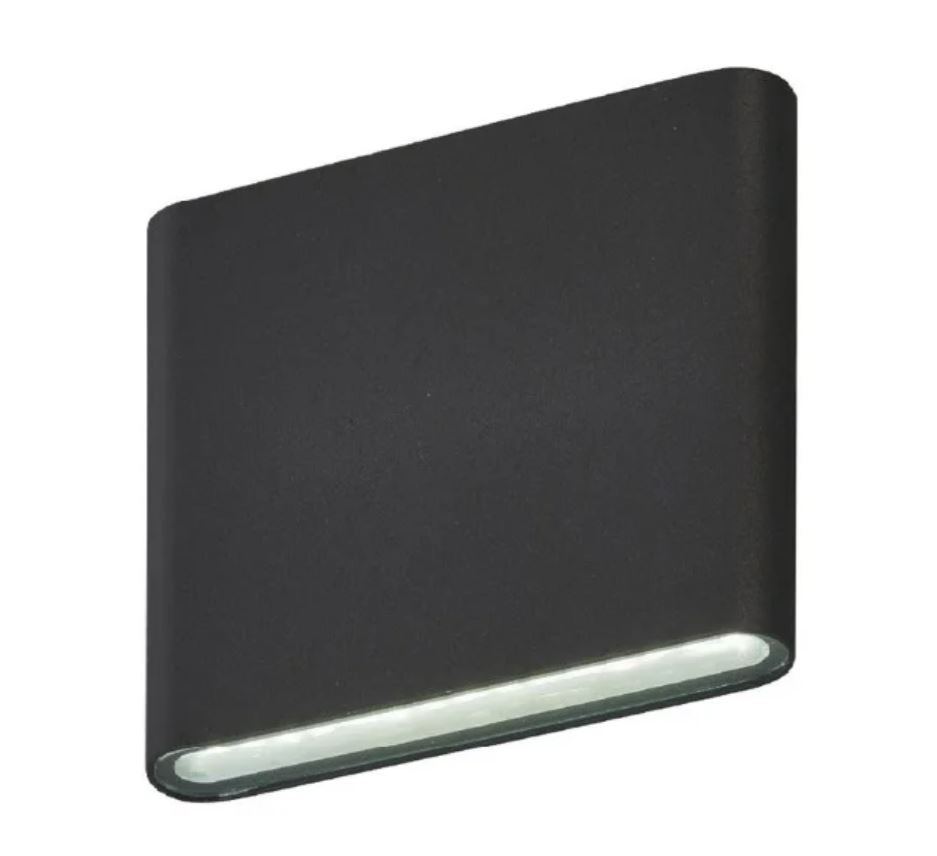Aplica Exterior Techstar® LED Light C30, Putere 6W, A+, Rezistenta la Apa si Praf, Alb Cald, 3000K, Aluminiu, Negru