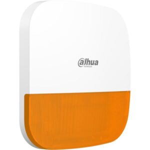 Sirena de exterior Dahua ARA13-W2(868)(Yellow) Galbena pentru sistemele de alarma Dahua, 110dB, IP65