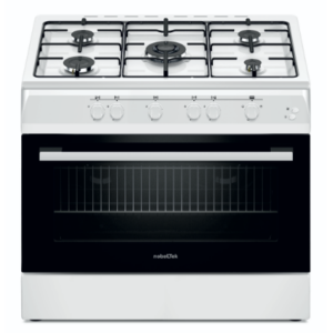 Aragaz NLT 6903A/G1 60x90cm Plita si Cuptor pe Gaz 5 Arzatoare Grill Alb