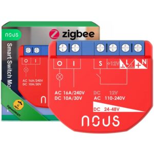 Releu inteligent Nous B2Z, 16A, ZigBee, 1 canal PM, monitorizare energie / 5905072800495