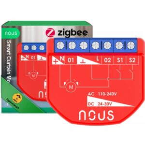 Releu inteligent pentru perdele si draperii Nous B4Z ZigBee, 1 canal / 5905072800532