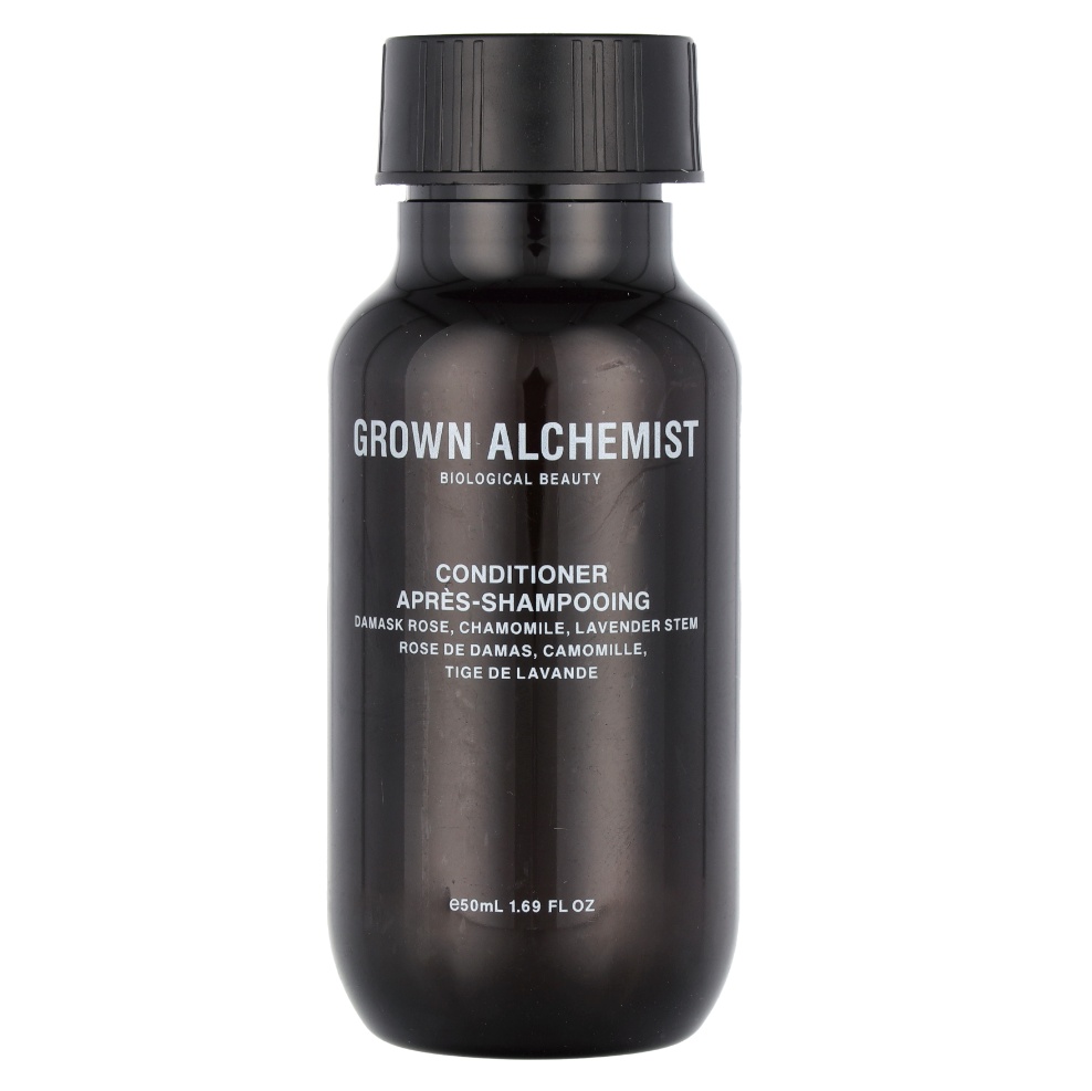 Balsam pentru par anti-frizz cu trandafir de Damasc Grown Alchemist (Gramaj: 50 ml)