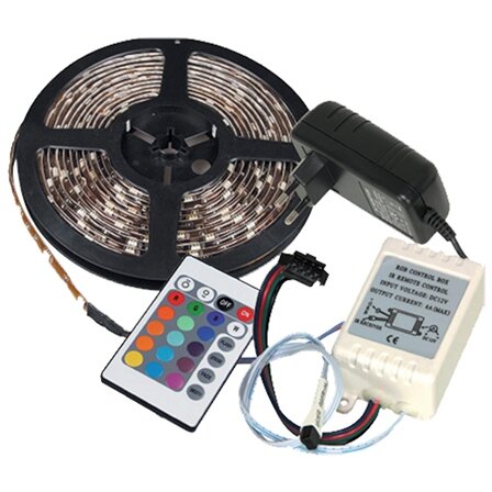 Kit Banda LED RGB IP44 Controler Telecomanda