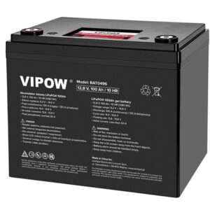 Acumulator Lifepo4 12.8v 100ah Bms VIPOW BAT0496