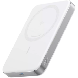Baterie Externa Magnetic Wireless MagGo 10000mAh Ultra-Slim Qi2 15W Alb