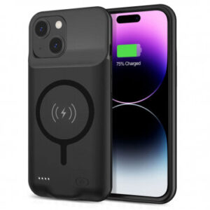 Baterie Externa Tip Husa Wireless Power Pro Battery Apple iPhone 15 Plus 8500mAh Negru