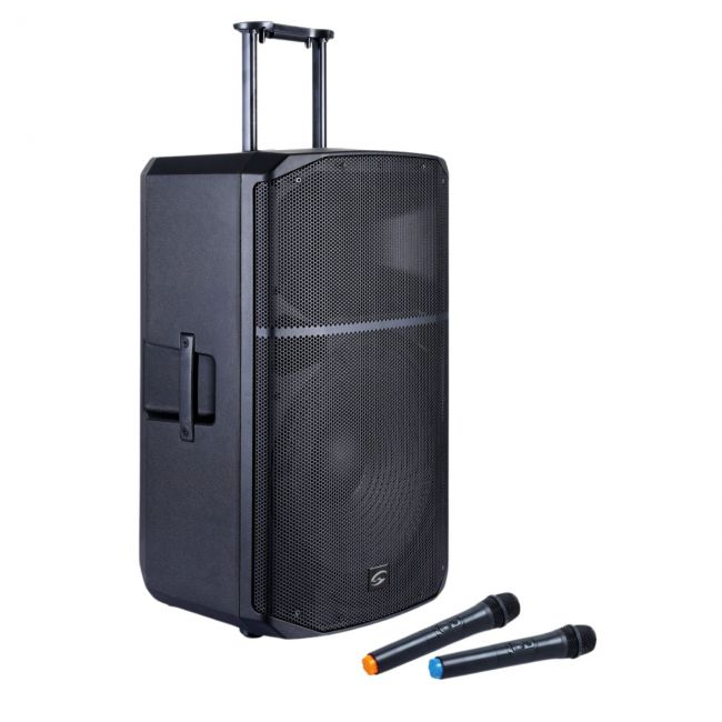 Boxa Activa cu Baterii PROVIBE 15AIR 2 Microfoane Wireless Bluetooth 800W Negru