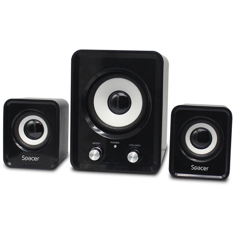 Boxe Desktop SPB-807-BK 2.1 cu Subwoofer Putere RMS 11W Negru