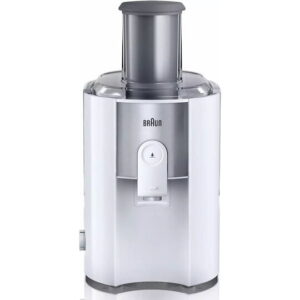 Storcator de fructe Braun J500WH, 900W, recipient suc 1.25 l, recipient pulpa 2 l, 2 Viteze, Alb