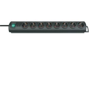Prelungitor Prelungitor 163531, negru, 8 prize, 2 m