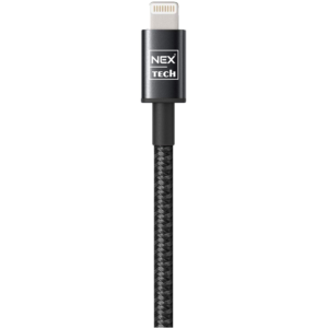Cablu de date / incarcare TECH USB Lightning PREMIUM 2m Transfer date Incarcare Sincronizare Flexibil Compatibilitate iPhone Negru