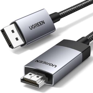 Cablu de date DP119, DisplayPort tata - HDMI tata, 4K, 60Hz, 1m, Gri