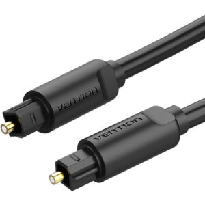 Cablu de date BAEBH Optical Toslink, tata S/PDIF, 2m, Negru
