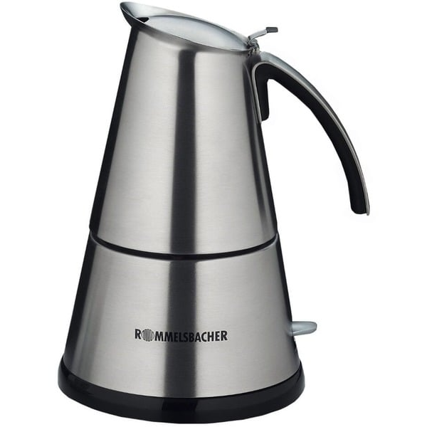 Cafetiera EKO366/E Expresso deLuxe Capacitate 3 / 6 Cesti Oprire Automata Argintiu