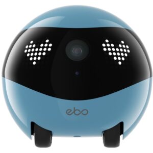 Camera supraveghere EBO AIR 2 cu camera de supraveghere pentru interior, 2K, 2304 x 1296, 2450 mAh, Aplicatie dedicata, Albastru