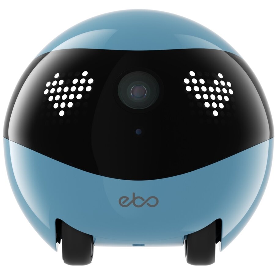 Camera supraveghere EBO AIR 2 cu camera de supraveghere pentru interior, 2K, 2304 x 1296, 2450 mAh, Aplicatie dedicata, Albastru