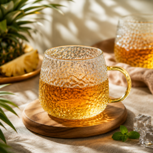 Cana Ananas cu maner transparent
