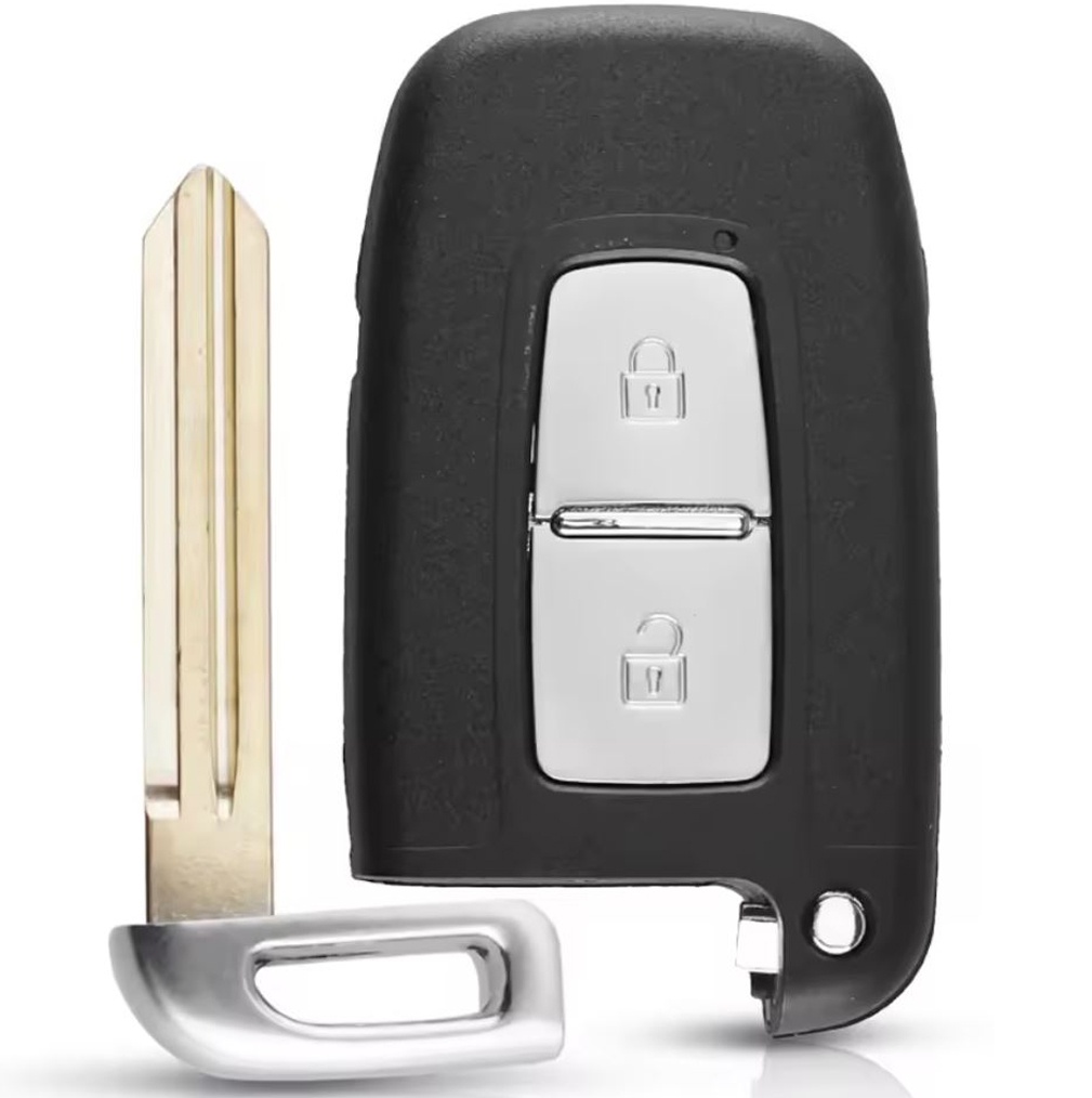 Carcasa cheie auto pliabila Techstar compatibila cu Hyundai Sonata, Azera, Genesis Coupe, ix35, i30, i45 si Kia Forte, Sportage, K2, K5, 2 butoane, lama HYN14 stanga, fara electronica