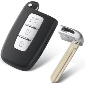 Carcasa cheie auto pliabila Techstar compatibila cu Hyundai Sonata, Azera, Genesis Coupe, ix35, i30, i45 si Kia Forte, Sportage, K2, K5, 3 butoane, HOLD portbagaj, lama HYN14 stanga, fara electronica