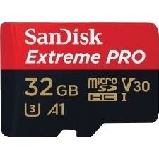 Card memorie SANDISK EXTREME PRO microSDHC SDSQXCG-032G-GN6MA, 32GB, 100/90 MB/s, A1 C10 V30 UHS-I U3