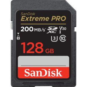 Card Extreme PRO R200/W90 SDXC 128GB UHS-I U3 Clasa 10