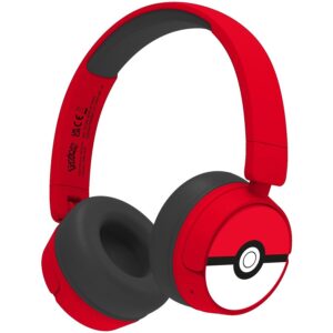 Casti pentru Copii ACC-0737 Pokemon Pokeball Bluetooth Varsta 3 Ani+ Rosu