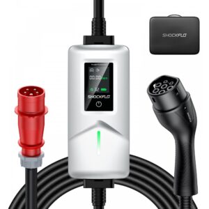 Statie portabila SHOCKFLO CG06 pentru incarcare masini electrice, trifazata 380V, 32A, 22KW, (Type2), IP67
