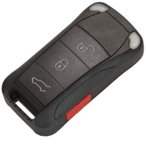 Cheie Auto Completa Techstar® compatibila cu pentru Porsche Cayenne 2003-2011, 3 + 1 butoane, Negru