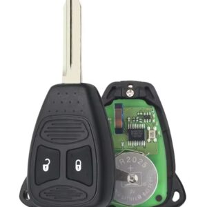 Cheie auto cu telecomanda compatibila cu Chrysler 300, Aspen, Dodge Charger, Durango, Dakota, Jeep Commander, Grand Cherokee, KOBDT04A, ID46, 433 MHz, 2 butoane