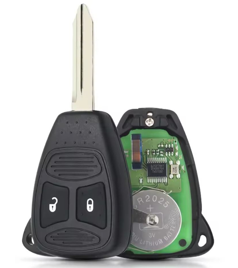 Cheie auto cu telecomanda compatibila cu Chrysler 300, Aspen, Dodge Charger, Durango, Dakota, Jeep Commander, Grand Cherokee, KOBDT04A, ID46, 433 MHz, 2 butoane