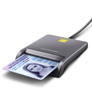 Cititor Carduri / Carti de Identitate CRE-SM3T Smart/ ID Card Interfata USB-A Argintiu