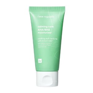 Crema pentru calmarea iritatiilor si uniformizarea texturii pielii Face Republic, Calming Care AHA/BHA Moisturizer, 50 ml