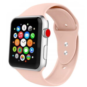 Curea Silicon Icon V2 Compatibila cu Apple Watch 4/5/6/7/8/SE/Ultra 42/44/45/49mm Roz