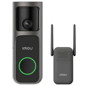 Sonerie video Wi-Fi 2.4GHz Imou Doorbell 2S Kit DB-2SP-3T0W/DS3, 3MP, Audio bidirectional, detectie AI, iluminare nocturna, baterie reincarcabila 5000