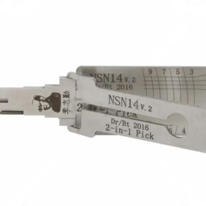 Decodor auto Lishi NSN14 2 in 1 pick pentru chei Nissan Infiniti Subaru, usa si portbagaj NSN14 DR/BT