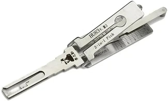 Decodor auto Lishi Original HU83 v3 – 2-in-1 Pick pentru deblocare contact, usi si portbagaj, compatibil Peugeot, Citroen, Fiat, MINI