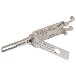 Decodor auto Lishi Original TOY48 v3 – 2-in-1 Pick pentru deblocare contact, usi si portbagaj, compatibil Toyota, Lexus, Subaru