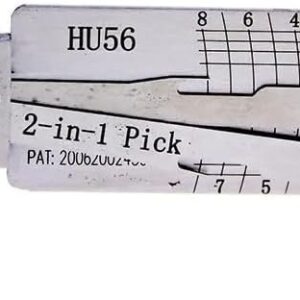 Decodor unealta auto Lishi Originala HU56 – 2-in-1 Pick, pentru deblocare usi si portbagaj, compatibila cu Volvo S40, V40 si Mitsubishi Carisma