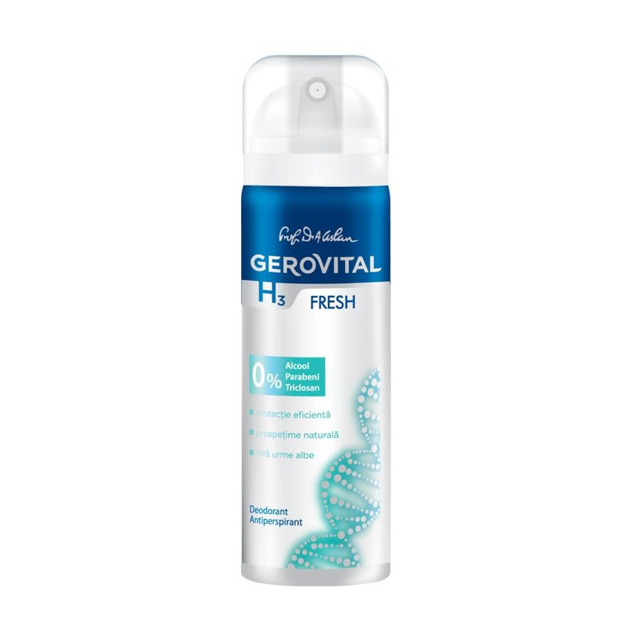 Deodorant antiperspirant Gerovital H3 Classic Fresh (Concentratie: Deo Spray, Gramaj: 150 ml)