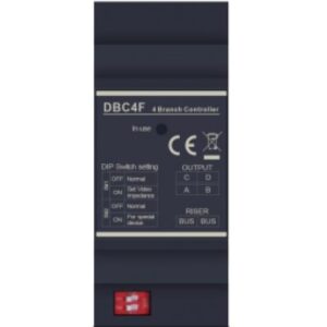 Distribuitor de semnal cu 4 ramuri cu functii de protectie, izolare si pornire redundanta a echipamentelor 2Easy DT-DBC4F1