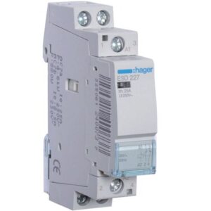 Contactor 25A, 1ND+1NI, 24V Hager ESD227