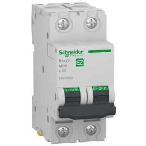 Siguranta automata Easy9 2P 63A 4500A curba C Schneider EZ9F32263