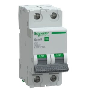 Intreruptor automat (MCB), Easy9 Pro, 2P, 25A, C curba, 6000A, Schneider EZ9F57225