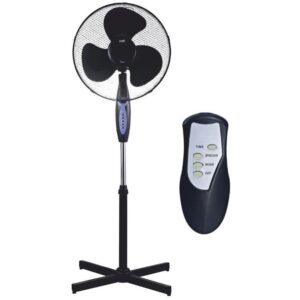 Ventilator cu picior, 43cm 45W, cu telecomanda, Well FAN-STAND-FREEZE-WL / 5948636029758